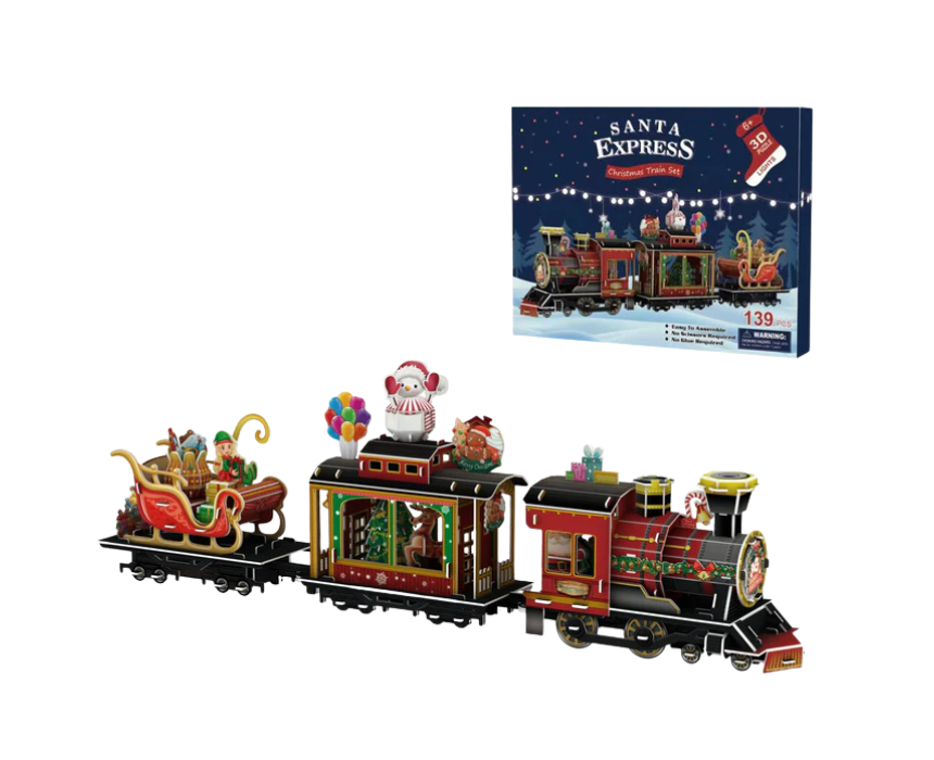 Untitled design Santa Express 3D Puzzle - Image 1