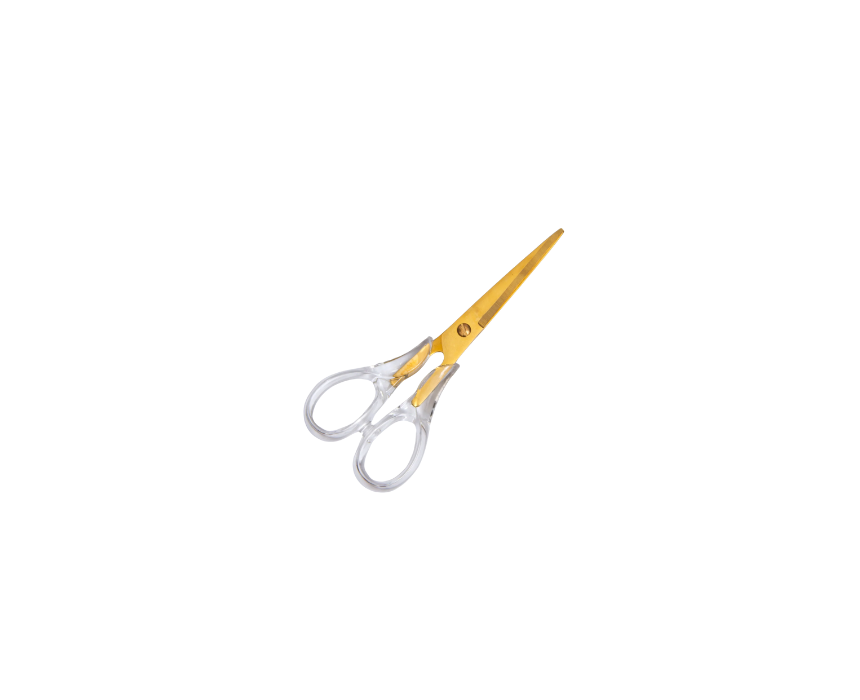 Untitled design (27) Acrylic Gold Scissors - Image 1
