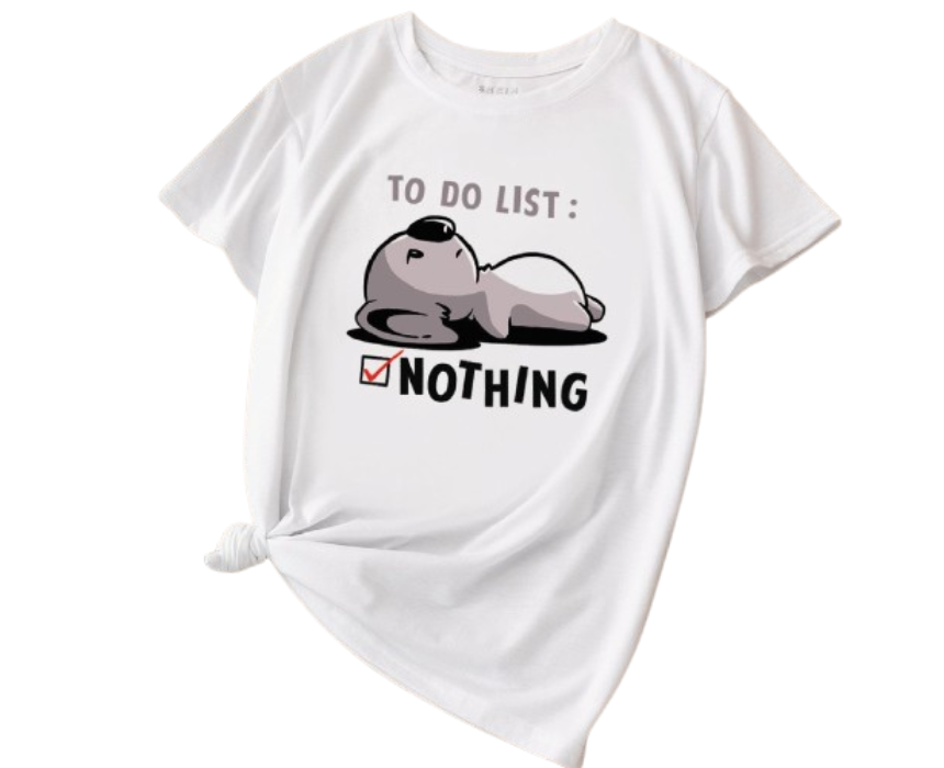 Untitled design (3) Unisex T Shirt Koala To Do List Nothing - Image 1