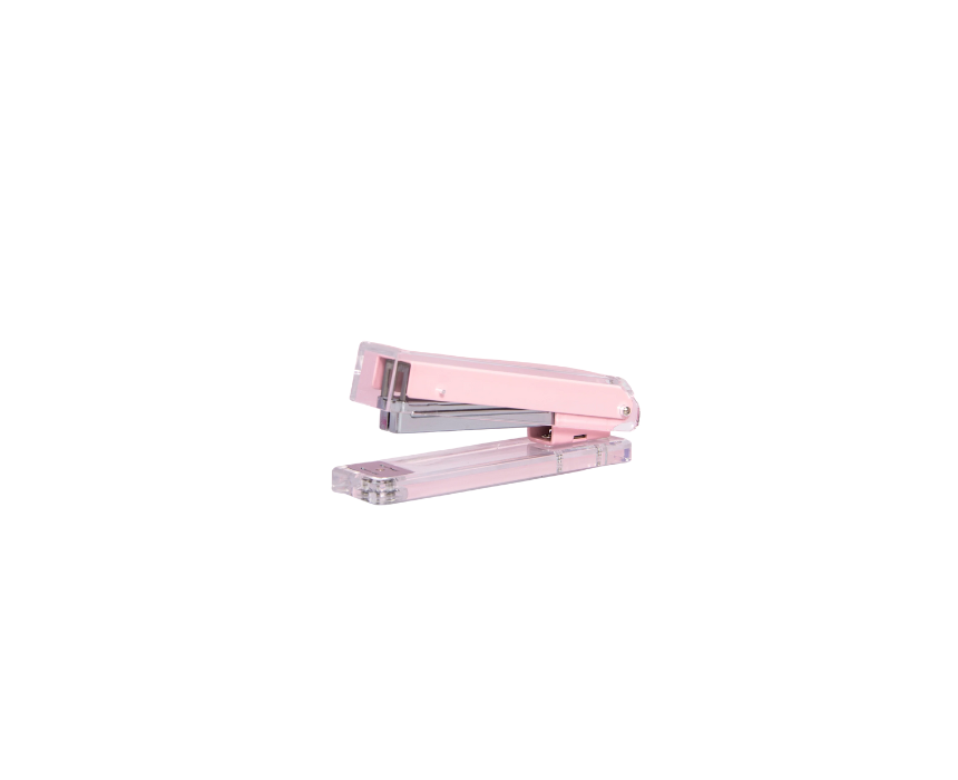 Untitled design (32) Acrylic Pink Stapler - Image 1