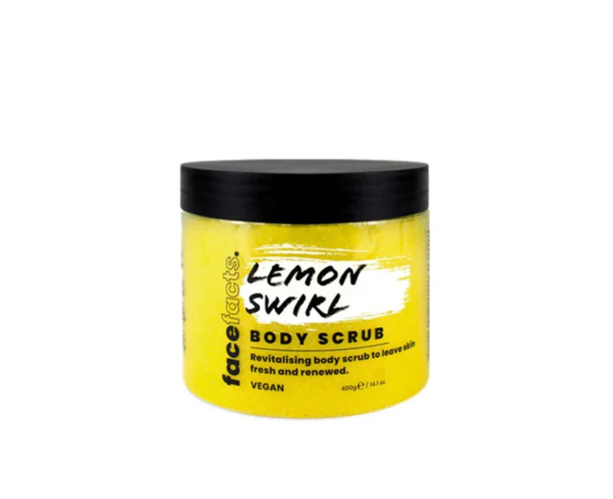 Face Facts Lemon Swirl Body Scrub 400g - Image 1