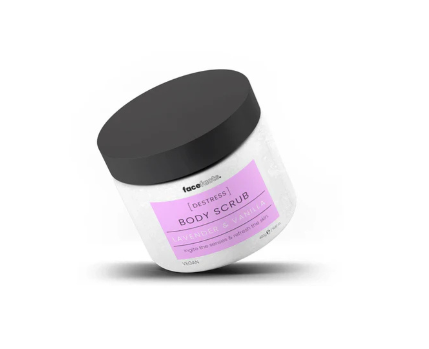 Face Facts Lavender and Vanilla Body Scrub 400g - Image 1