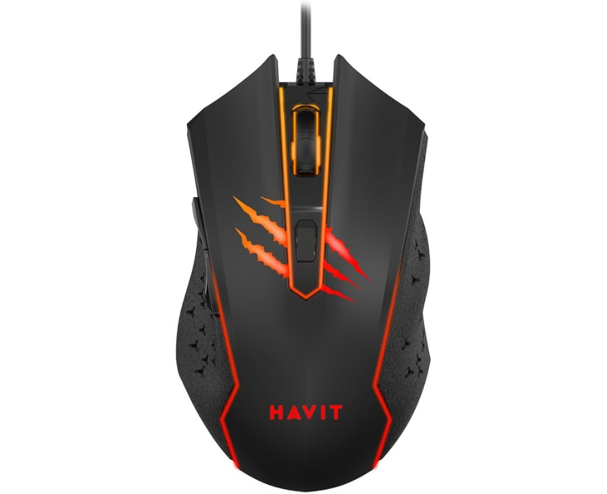 Untitled design Wired Gaming Mouse Black MS1027 - Image 1