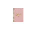 Script Name Vegan Leather Foil Lined Notebook - Image 