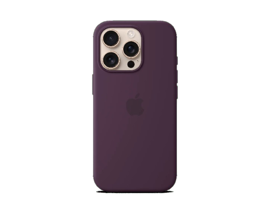 Untitled design (8) iPhone 16 Pro Max Silicone Case MagSafe in Plum - Image 1
