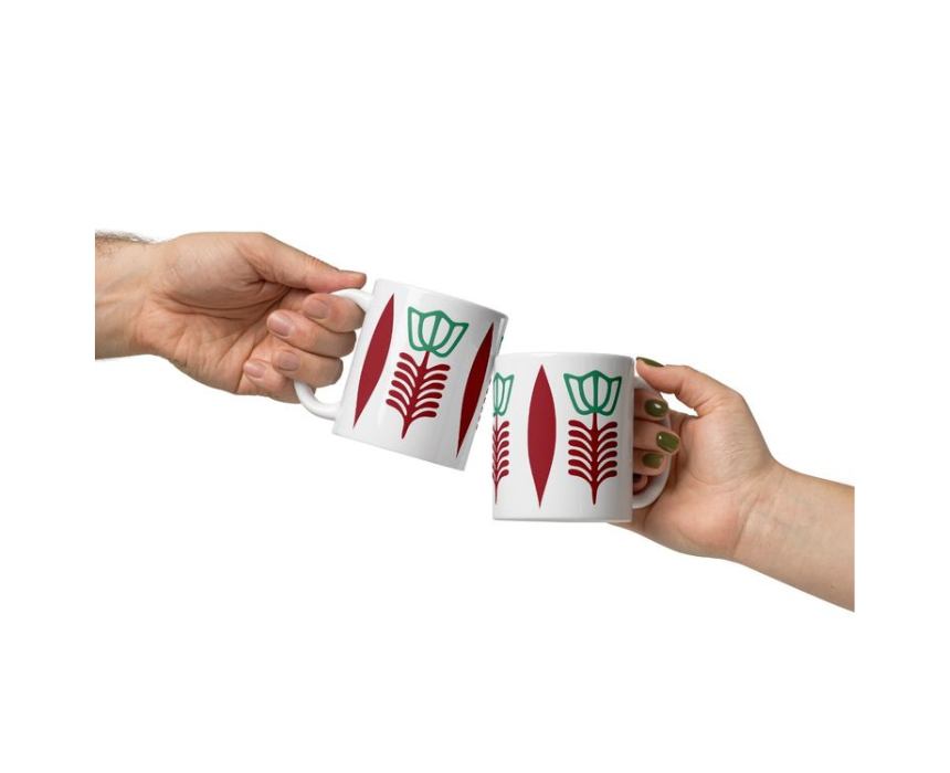 Untitled design (8) Set of 2 Lebanese Coffee Mugs - Image 1