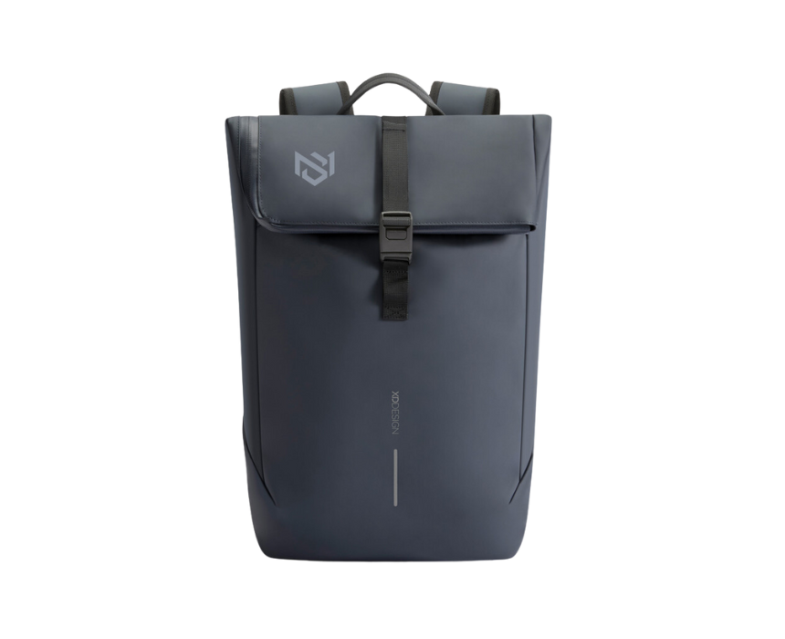 Untitled design Urban Water Resistant Flap Top Backpack Navy XD P706 2625 - Image 1