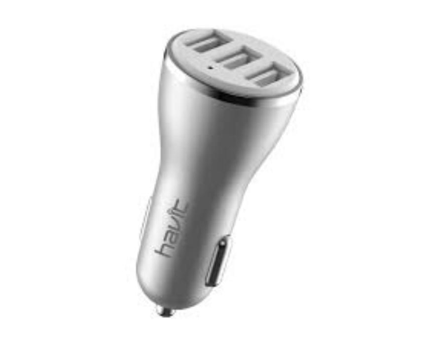 Untitled design Phone Car Charger 3 Usb Port Grey H212 Gr - Image 1