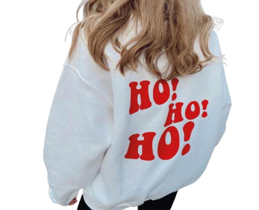 Untitled design (9) Unisex Sweatshirt Ho Ho Ho - Image 1