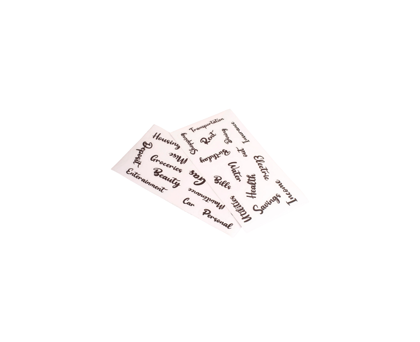 Untitled design (97) Customized Stickers for Budget Binder - Image 1