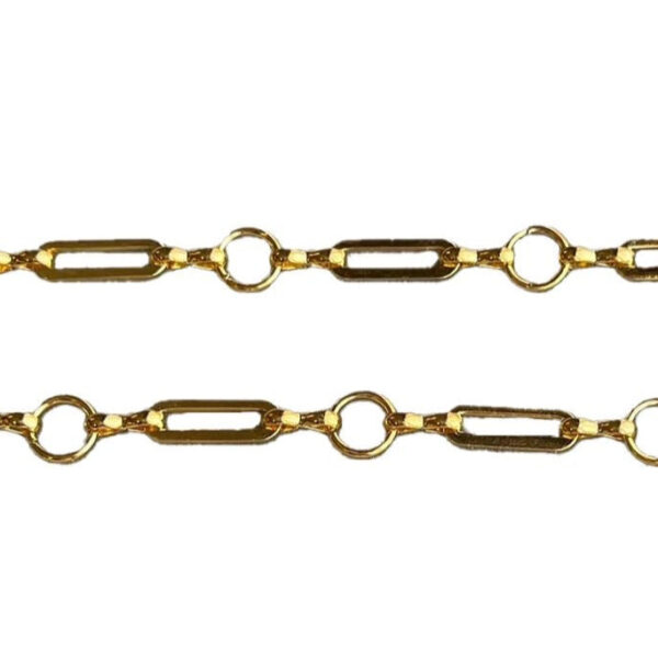 Mixed gold plated chain