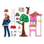 Mattel Firefighter Doll & Play Set
