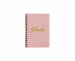 Script Name Vegan Leather Foil Lined Notebook - Image 