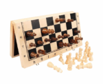 Folding Magnetic Wooden Chess - Image 