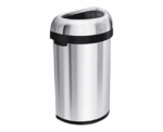 Gallon Semi-Round Open Top Trash Can Brushe - Image 