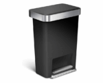 SimpleHuman CW1385CB Rectangular Pedal Bin 45L - Image 