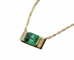 Emerald Rectangular Necklace - Image 