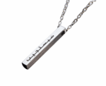Sayastajib Silver Bar Necklace - Image 