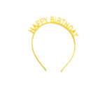 Happy Birthday headband in Yellow - Image 