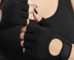 Workout Training Gym Gloves Full Black (Women) - Image 