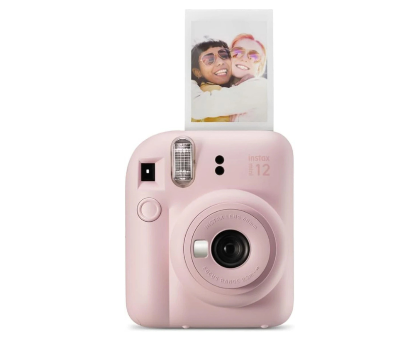 1 Fujifilm Instax Mini 12 Instant Film Camera Selfie Mirror Blossom Pink Color - Image 1