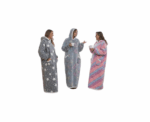 Manam Ultra Plush Wearable Hoodie Blanket Sherpa Fleece And One Size - Image 