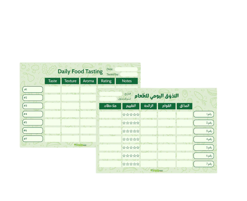 1 Daily Food Tasting Notepad - Image 1