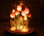 Handmade Tulip Night Lamp Globe - Image 