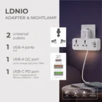 LDNIO Universal Adapter and Nightlight - Image 