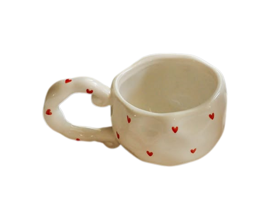 10 Hearts Mug with Big Handle - Image 1