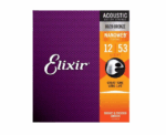 Elixir Nanoweb Bronze Acoustic Strings 12 to 53 - Image 