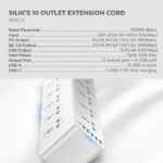 Extension Cord (10 outlets, 5USB-A, 1 USB-C) - Image 
