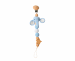Plush Pacifier Holder with Wooden Clip - Image 