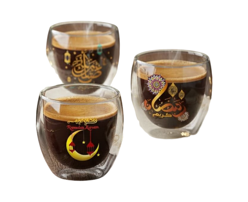 116 Ramadan Double Glass Espresso Cup - Image 1