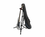 Adjustable Guitar Stand with Bag Hanger - Image 