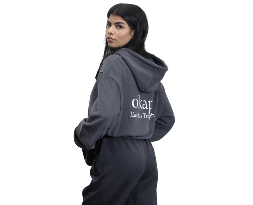 12 Canopy Hoodie in Dark Grey - Image 1