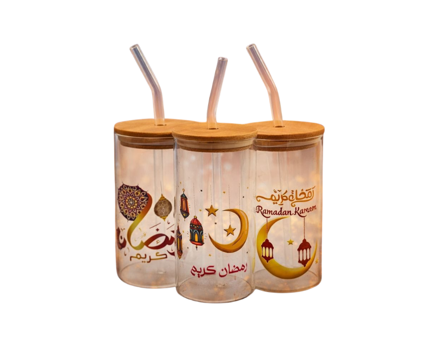 125 Ramadan Mug with Wood Lid and Straw - Image 1