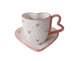 Heart Shaped Mug in Pink - Image 