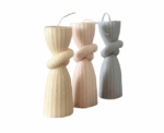 European Style Striped Candle - Image 
