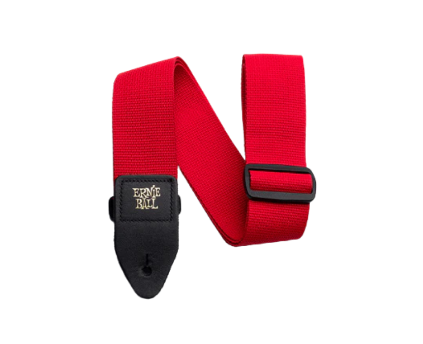 171 Ernie Ball Polypro Guitar Strap in Red - Image 1