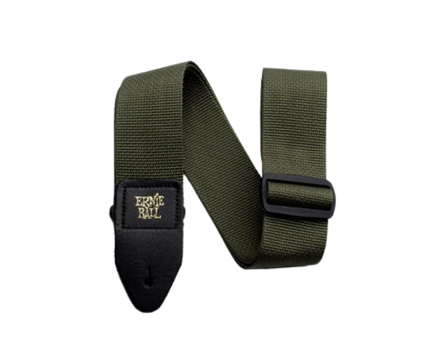 172 Ernie Ball Polypro Guitar Strap in Olive - Image 1