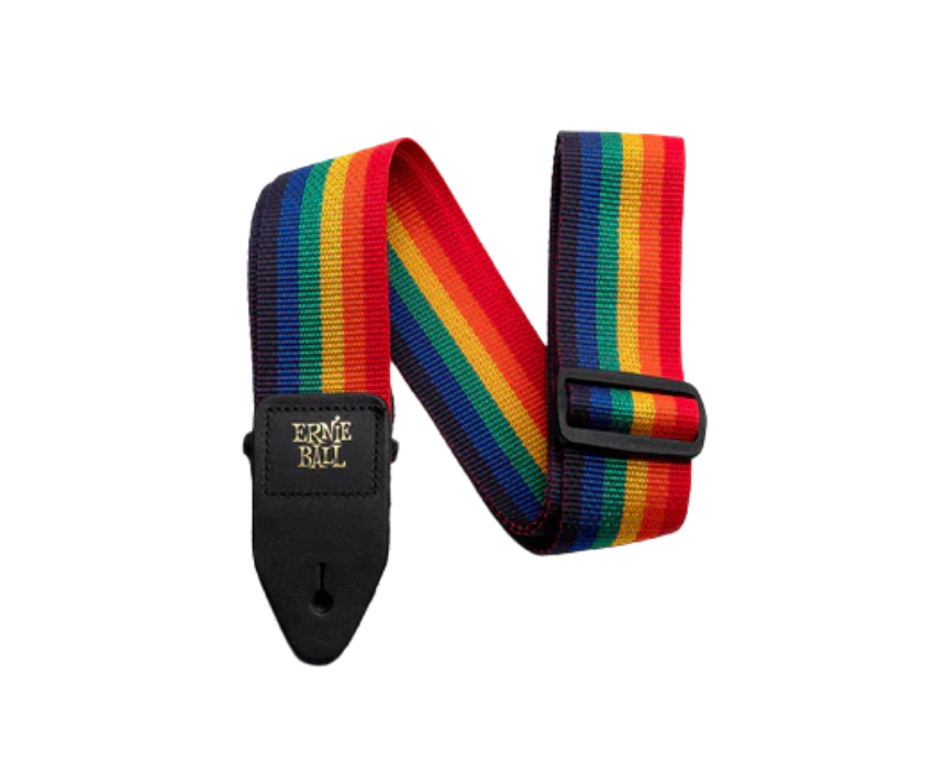 173 Ernie Ball Polypro Guitar Strap in Rainbow - Image 1