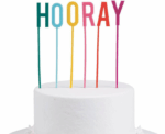 Hooray Cake Decoration - Image 