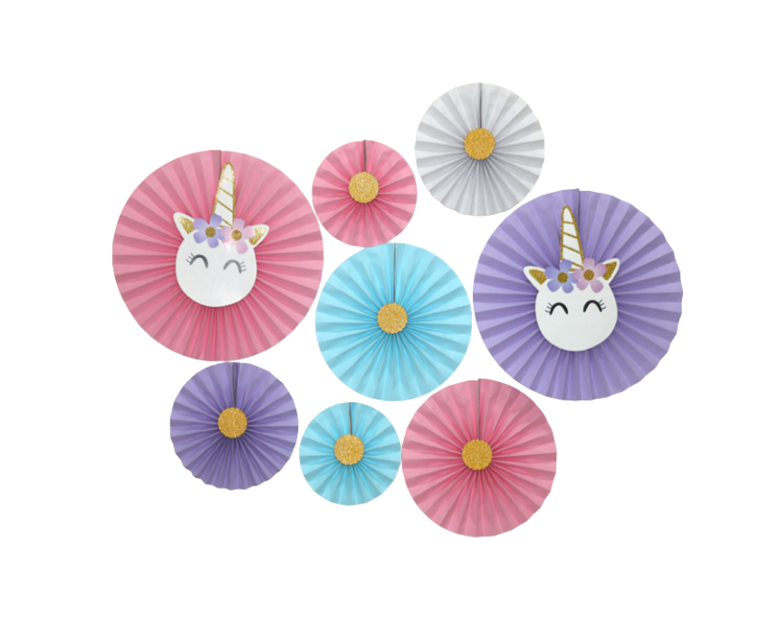 193 Unicorn Paper Fan - Image 1