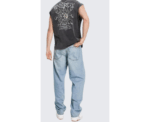 Mid Wash Baggy Jeans - Image 