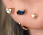 Sapphire Hoop - Image 
