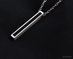 Sayastajib Silver Bar Necklace - Image 