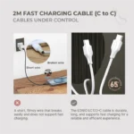 Fast Charging USB to C Cable 200cm - Image 
