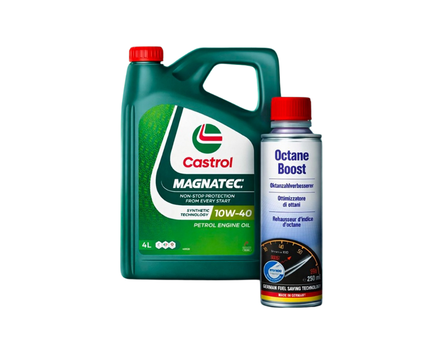 2 Castrol Magnatec GTX 10W40 and Octane Boost - Image 1
