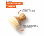 Full Circle Bubble Up Bamboo Dish Brush Palm - Image 